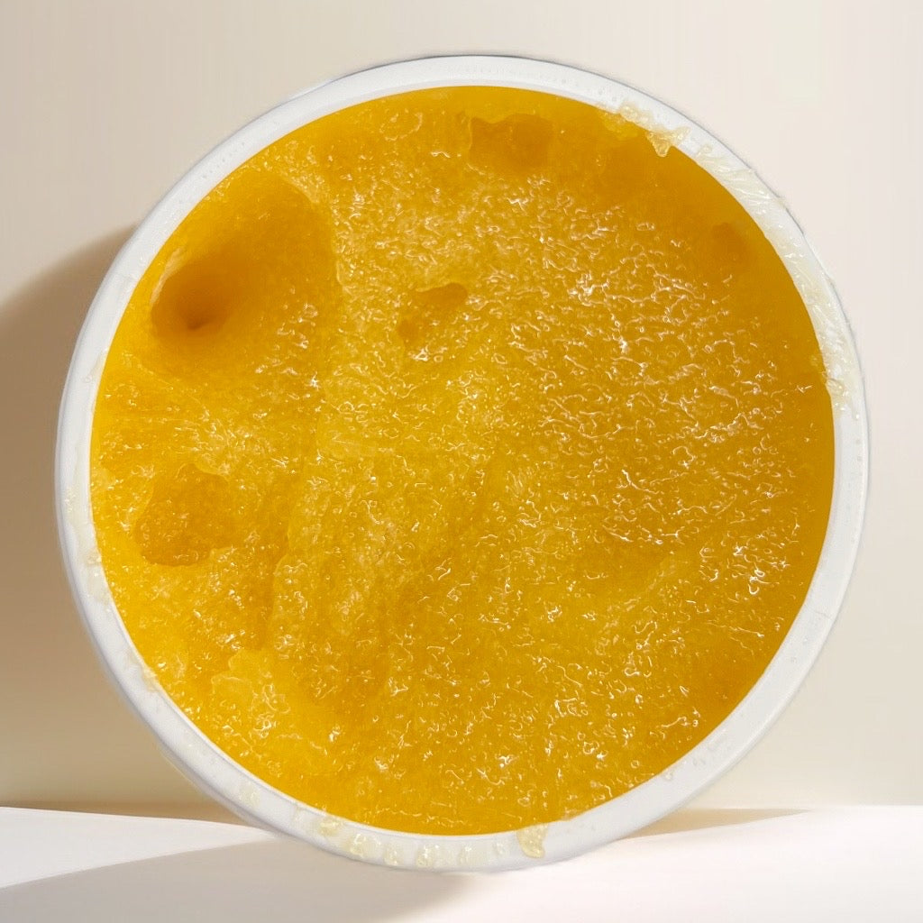 Sugar and mandarin body scrub