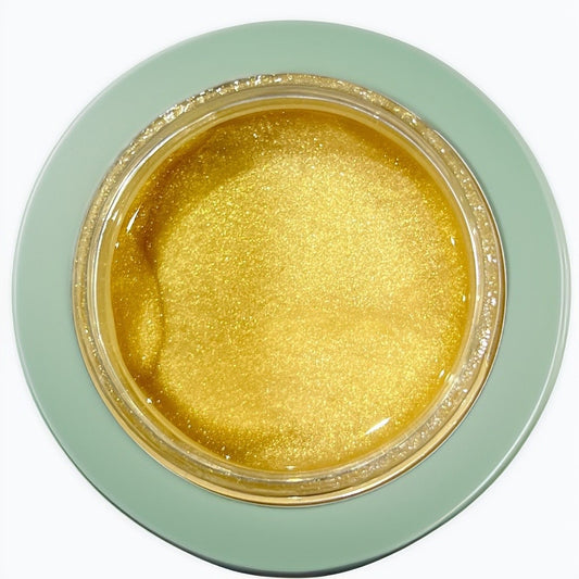 Glittering caramel body gel